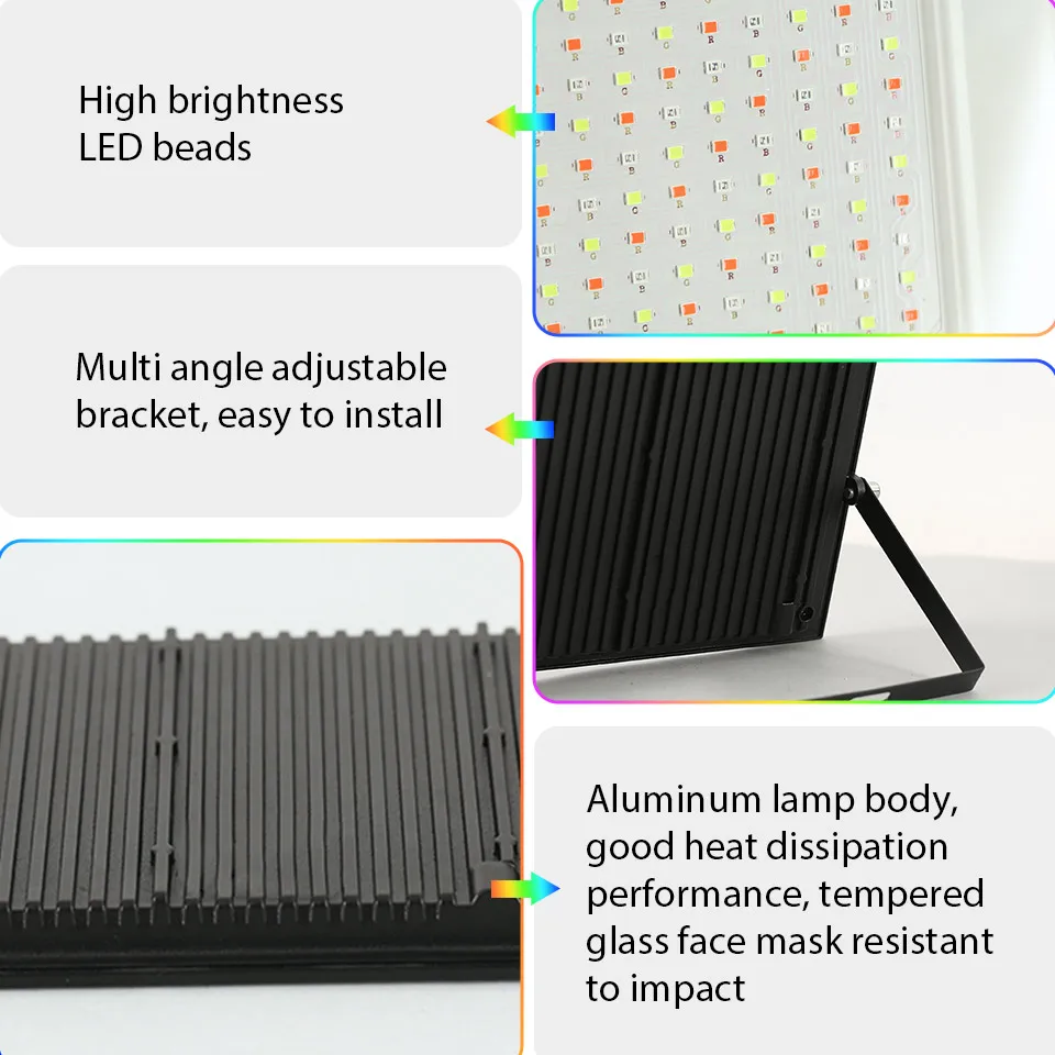pack of 2 rgb led spotlights, outdoor color changing adjustable projector pack of 2 rgb led spotlights, outdoor color changing adjustable projector