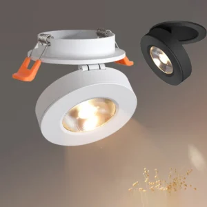 dimmable 3w 5w 7w 12w slim cob ceiling recessed downlight 360 degree