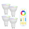 4W GU10/MR16 Led Bulb RGB CCT (2700-6500K) Lamp Indoor Decoration