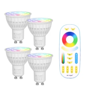 4w gu10/mr16 led bulb rgb cct (2700 6500k) lamp indoor decoration