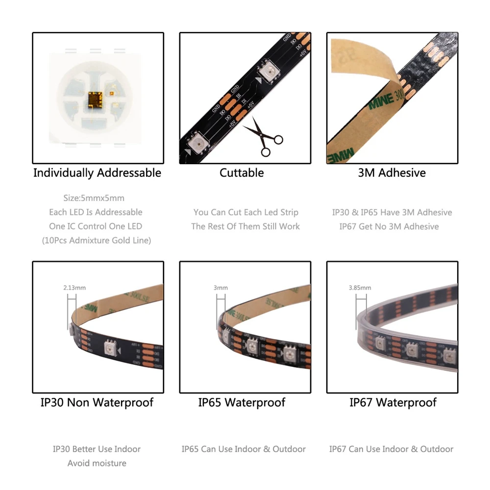 smart rgb led strip individually addressable dual signal smart rgb led strip individually addressable dual signal