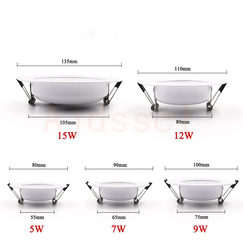 dimmable led downlight 10pcs tricolor dimming 5w 7w 9w 12w 15w spot dimmable led downlight 10pcs tricolor dimming 5w 7w 9w 12w 15w spot