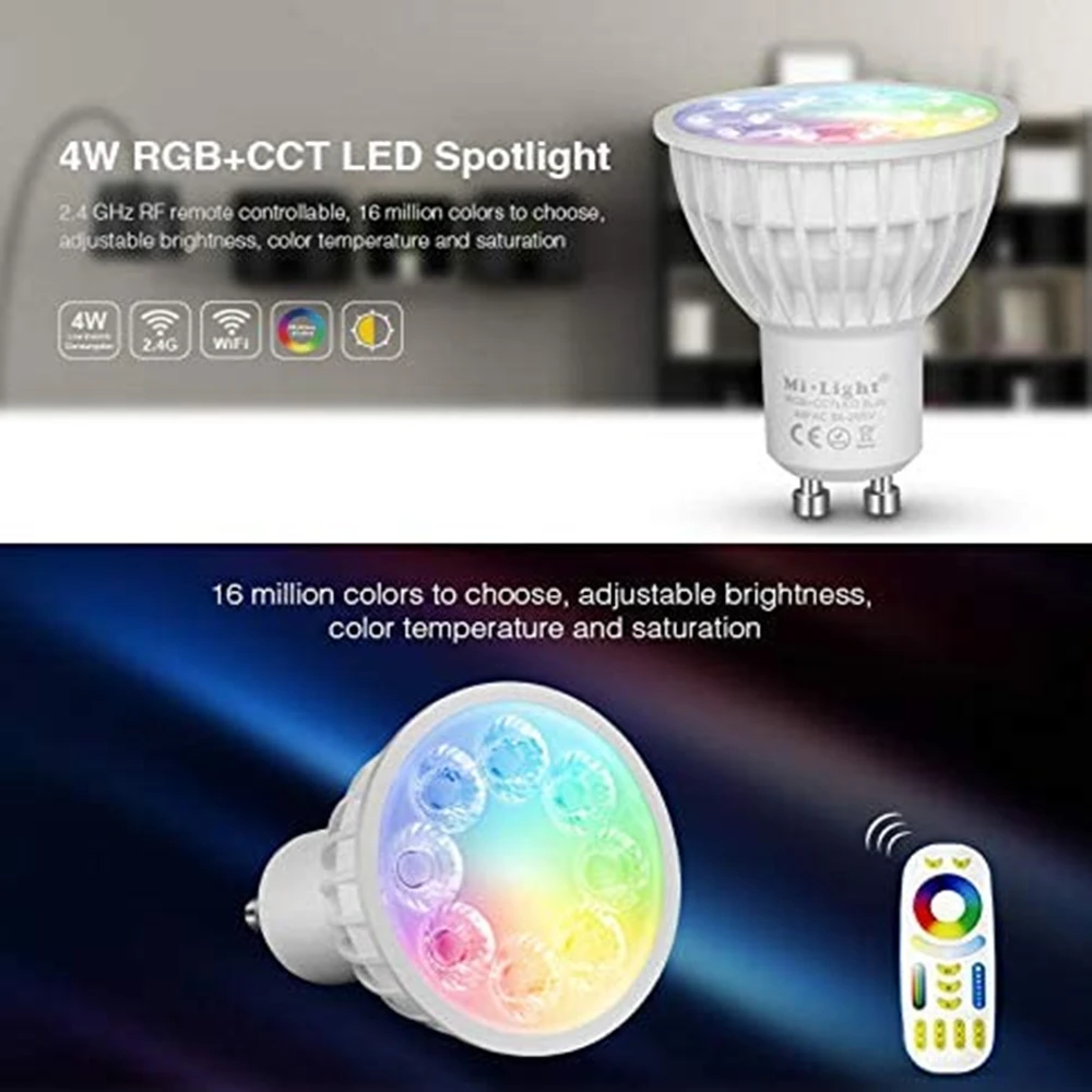 4w gu10/mr16 led bulb rgb cct (2700 6500k) lamp indoor decoration 4w gu10/mr16 led bulb rgb cct (2700 6500k) lamp indoor decoration
