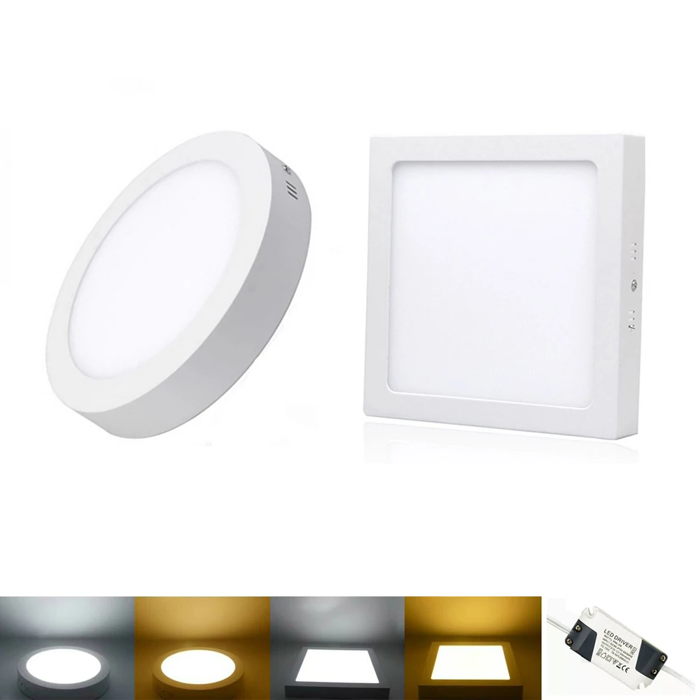 ac85 265v led panel light round/square surface mounted panel led ac85 265v led panel light round/square surface mounted panel led