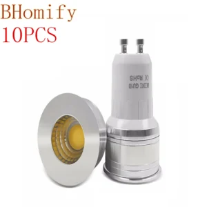 led small lamp mini gu10 gu5.3 cob 35mm spotlight 6w