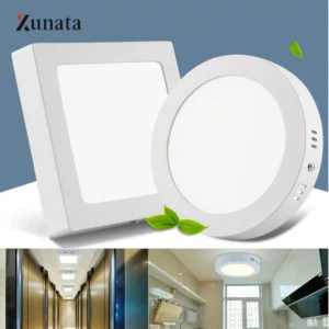 ac85 265v led panel light round/square surface mounted panel led