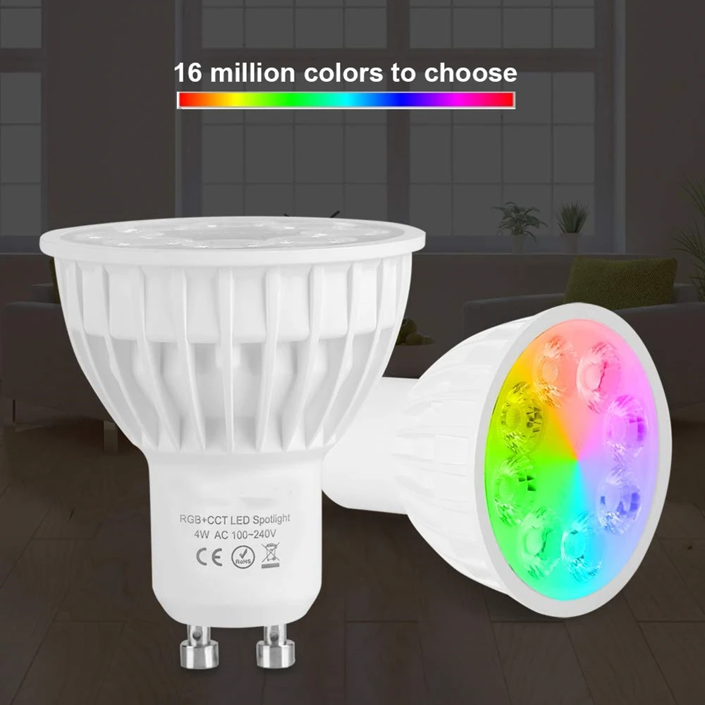 4w gu10/mr16 led bulb rgb cct (2700 6500k) lamp indoor decoration 4w gu10/mr16 led bulb rgb cct (2700 6500k) lamp indoor decoration