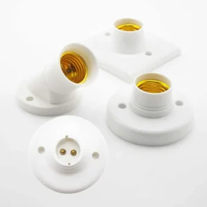 1/5pcs screw lamp base e27 b22 lamp holder socket base light bulb e27