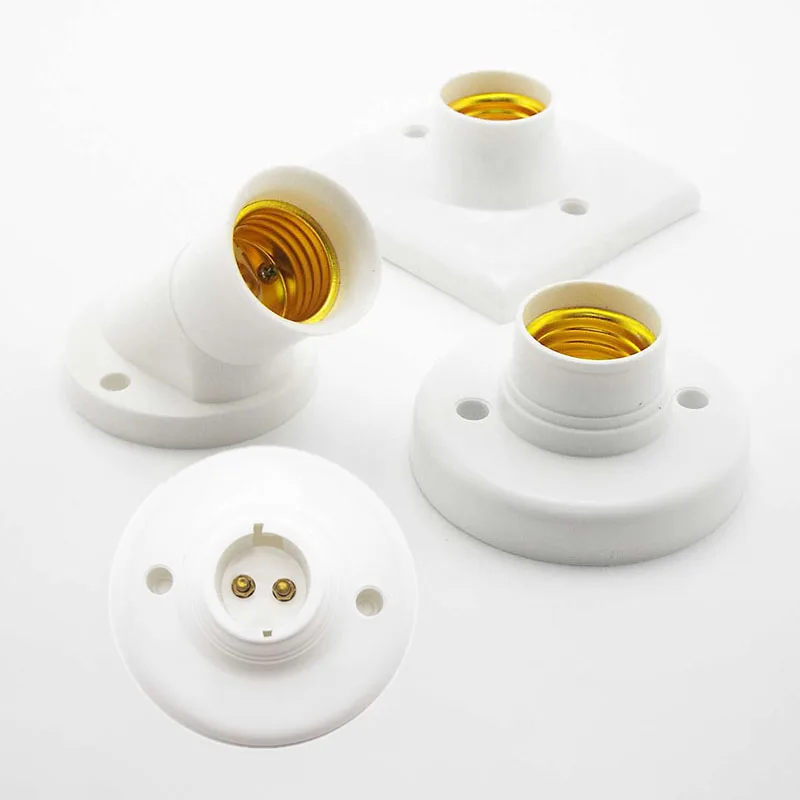 1/5pcs screw lamp base e27 b22 lamp holder socket base light bulb e27 1/5pcs screw lamp base e27 b22 lamp holder socket base light bulb e27