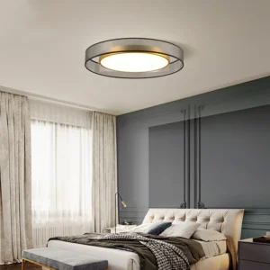 led ceiling light all copper modern living room