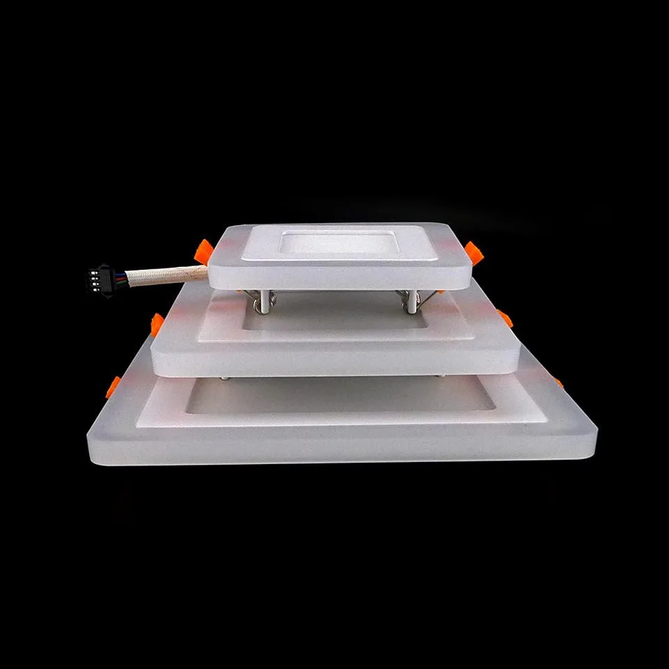 double color led panel downlight 6w 9w 16w 24w 3 model led lamp panel light double color led panel downlight 6w 9w 16w 24w 3 model led lamp panel light
