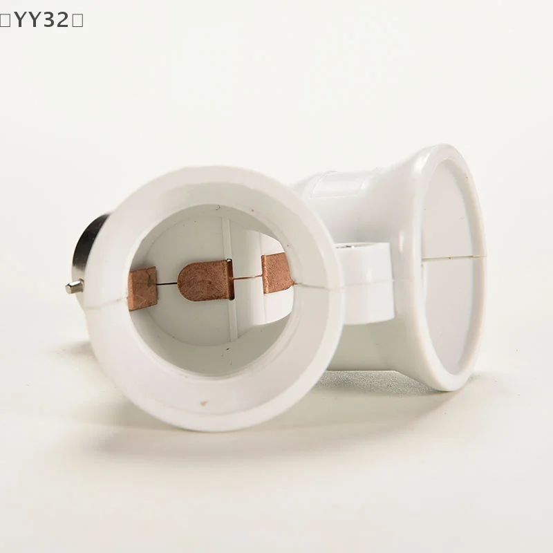 〔yy32〕 1 pcs b22 to 2 x e27 bayonet light bulb lamp converter adapter splitter screw socket 〔yy32〕 1 pcs b22 to 2 x e27 bayonet light bulb lamp converter adapter splitter screw socket