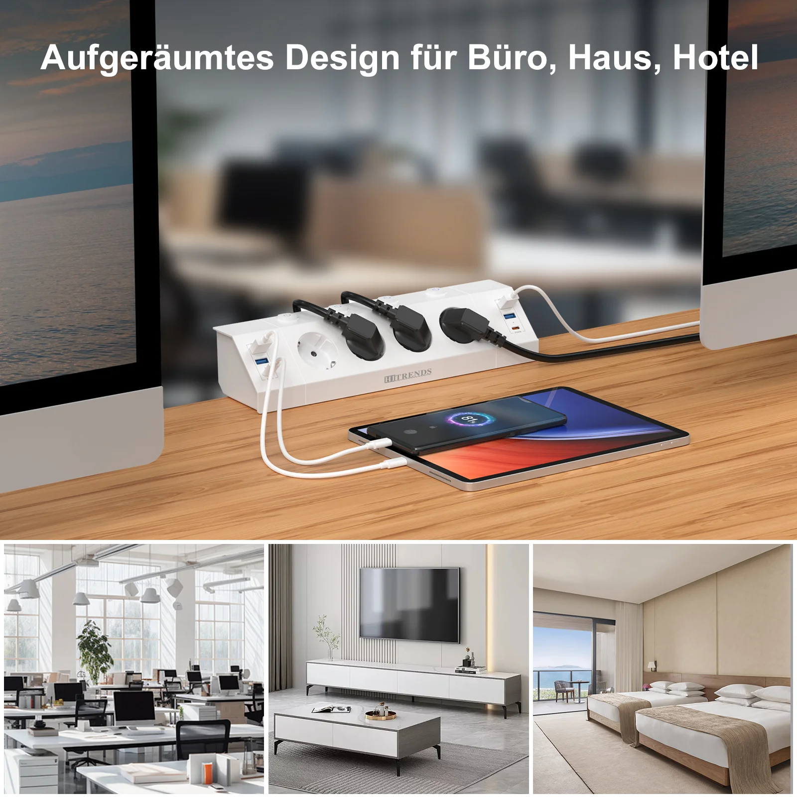 eu plug multi function power strip with desktop clamp 4 ac power outlets 4 usb a and 2 usb c 2 meter cable independent switches eu plug multi function power strip with desktop clamp 4 ac power outlets 4 usb a and 2 usb c 2 meter cable independent switches