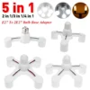 E27 LED Base 220V Light Screw Splitter Adapter Lamp 110V Holder