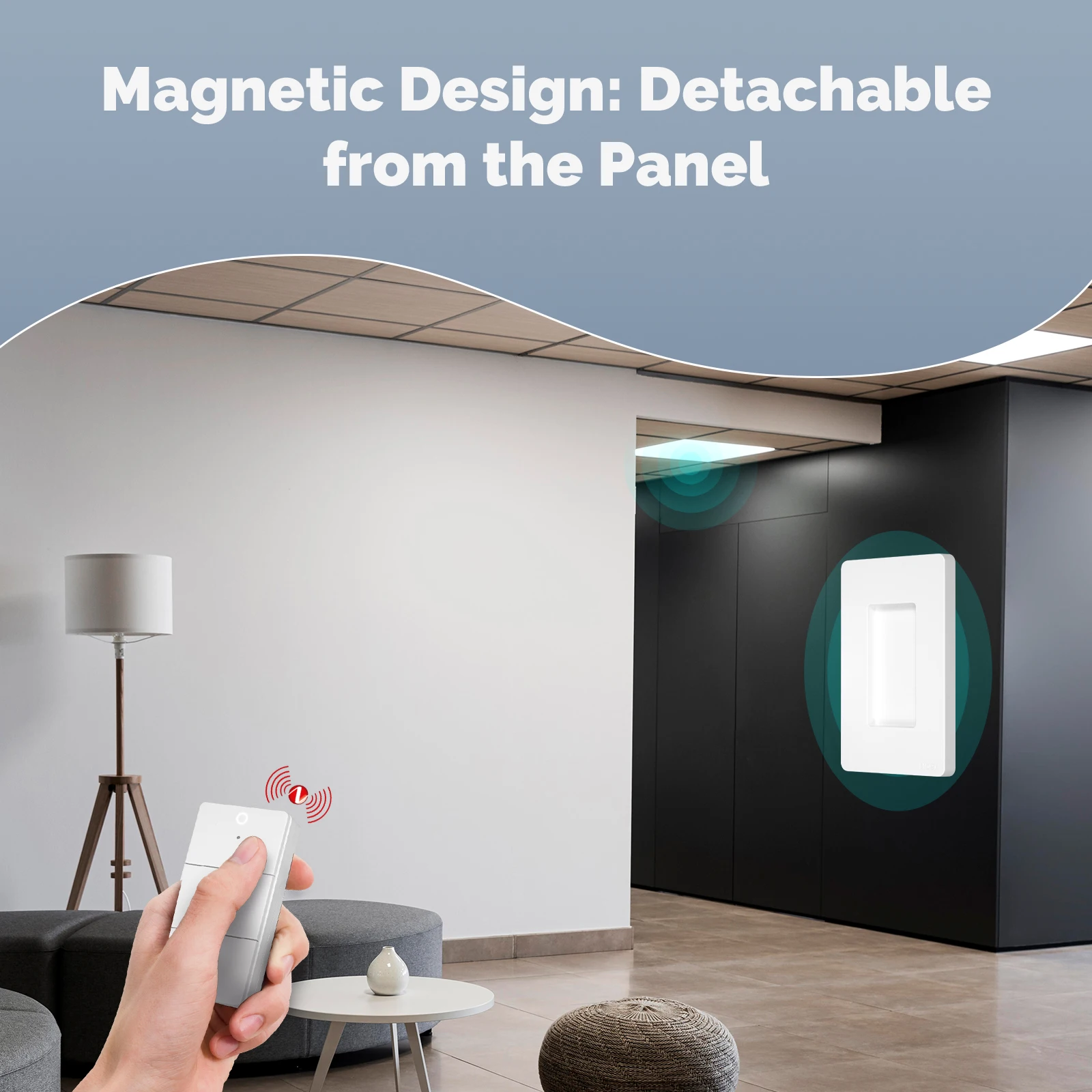 smart wireless scene switch 3 gang 9 scenarios linkage magnetic design smart wireless scene switch 3 gang 9 scenarios linkage magnetic design
