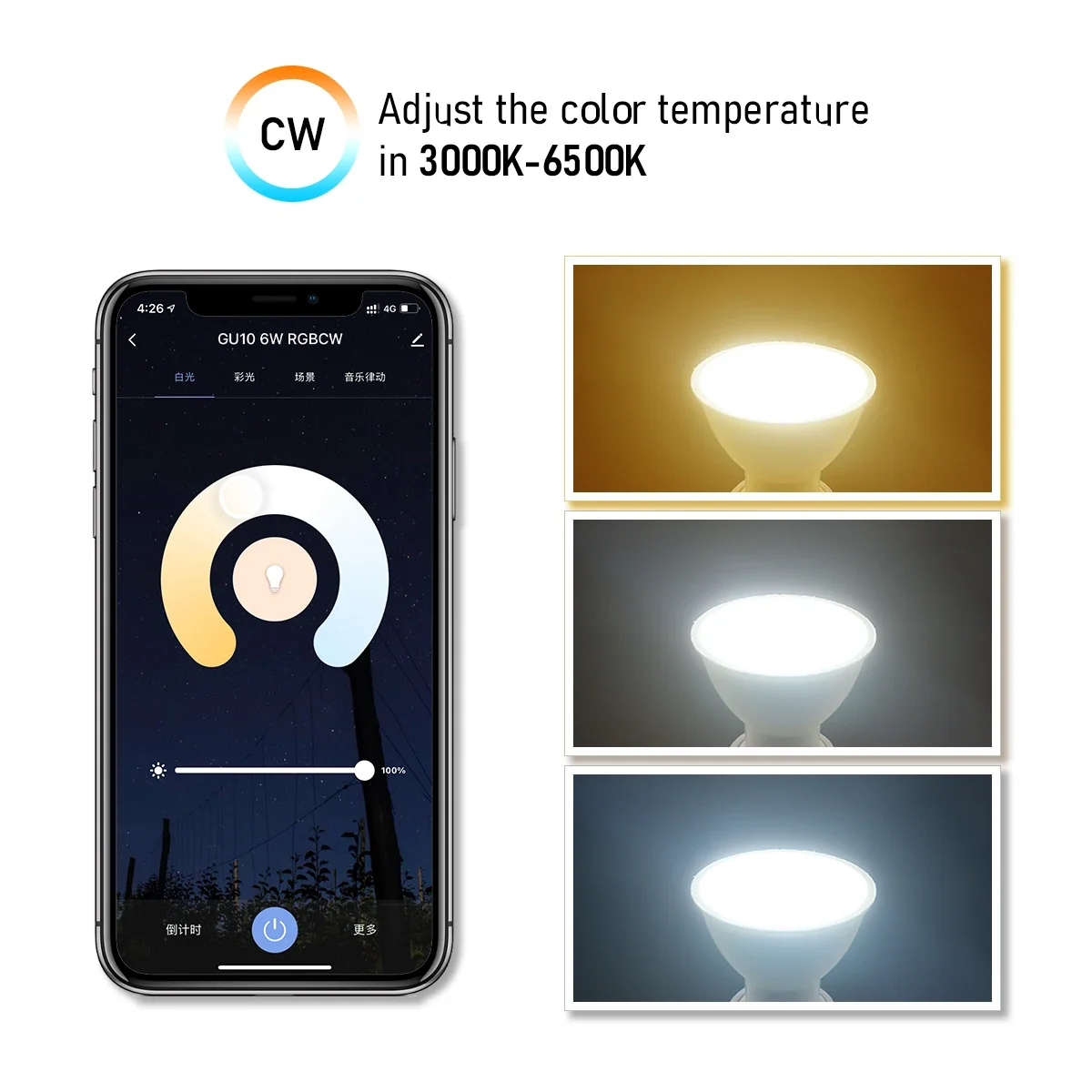 1 10pcs gu10 led rgb smart light bulb dimmable gu10 6w 1 10pcs gu10 led rgb smart light bulb dimmable gu10 6w
