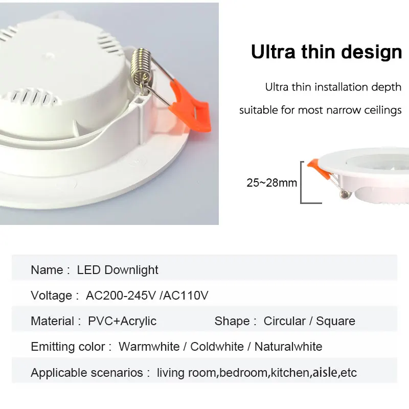 10pcs led downlights 7w 9w spot lights 5w 12w 3w ac220v 110v cob 10pcs led downlights 7w 9w spot lights 5w 12w 3w ac220v 110v cob