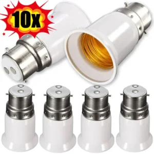 1/10pcs led lamp adapter b22 to e27 bulb sockets converter lamps base