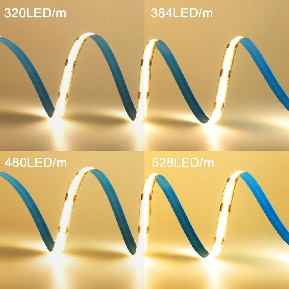 dc 12v 24v cob led strip light 320 480 528 leds flexible dc 12v 24v cob led strip light 320 480 528 leds flexible