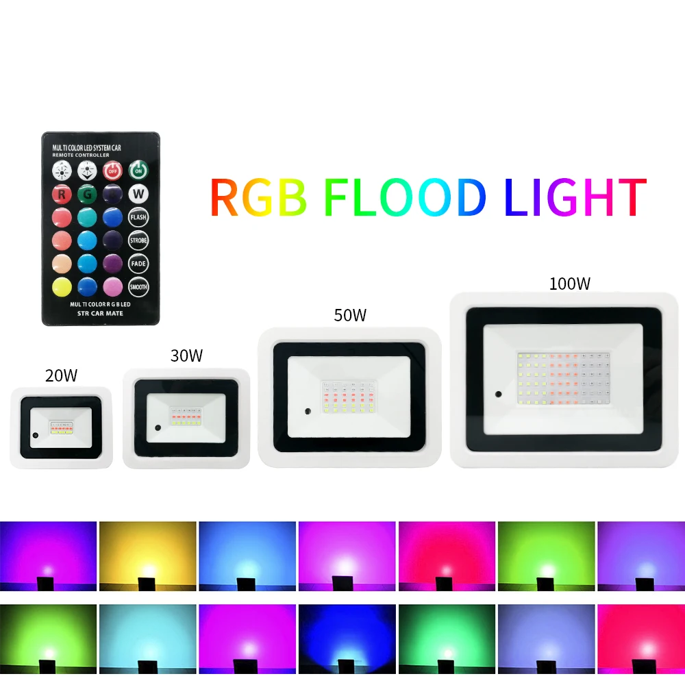 led rgb flood light 100w 50w 20w ac220v ip68 waterproof led rgb flood light 100w 50w 20w ac220v ip68 waterproof
