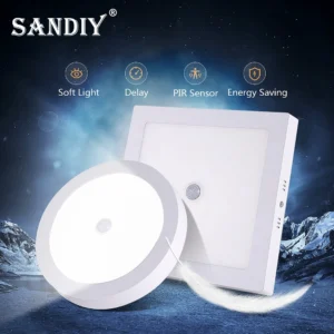 ceiling lights motion sensor led panel lights smart ceiling lamp 6w 12w 24w