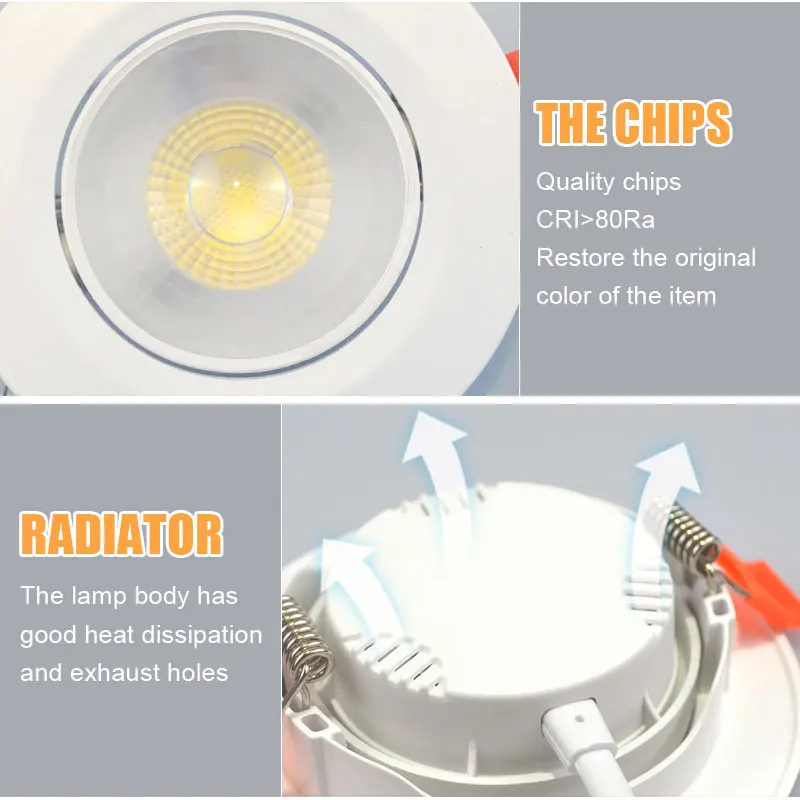 10pcs led downlights 7w 9w spot lights 5w 12w 3w ac220v 110v cob 10pcs led downlights 7w 9w spot lights 5w 12w 3w ac220v 110v cob