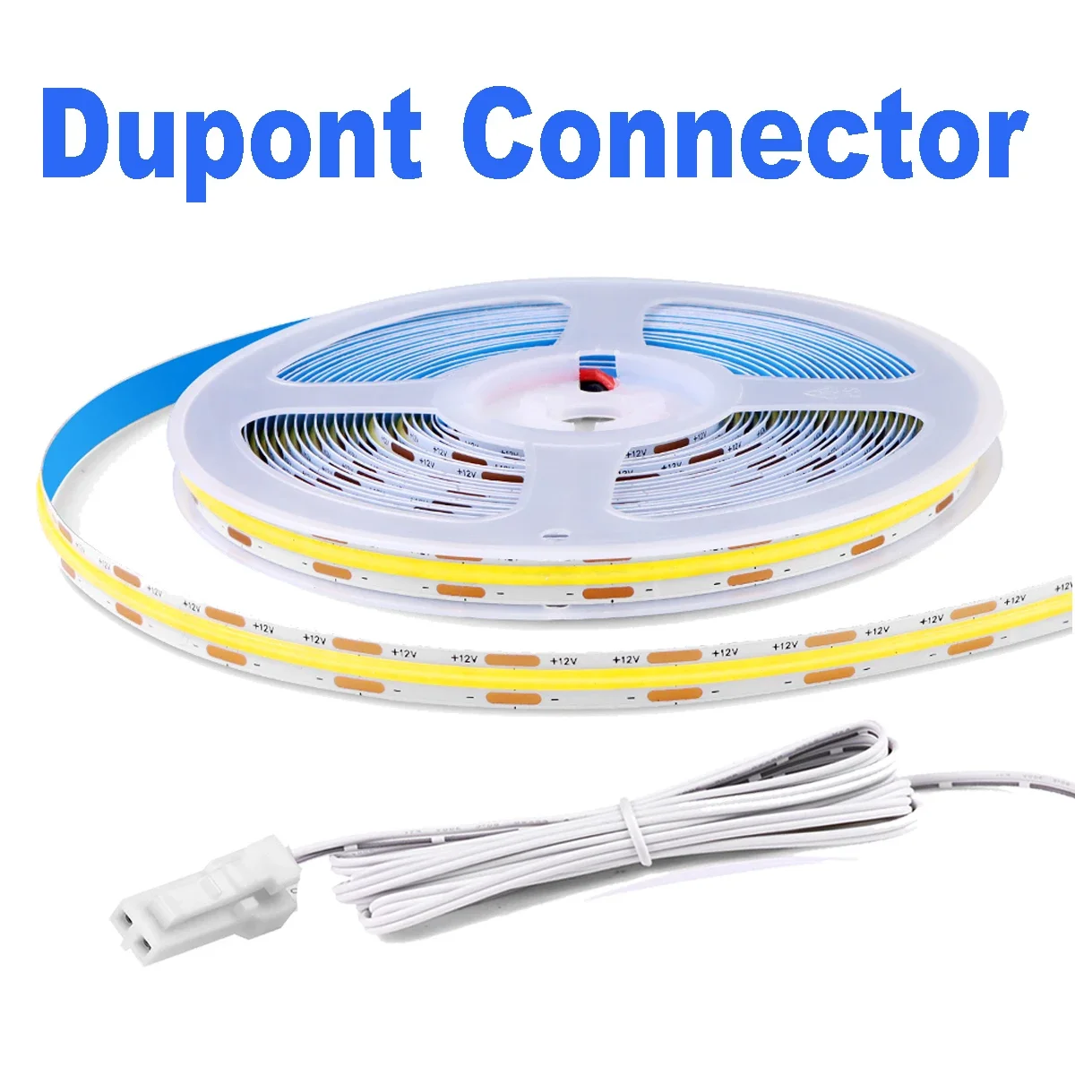 12v dupont interface plug cob strip light 320led/m 12v dupont interface plug cob strip light 320led/m