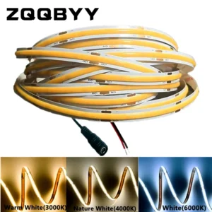 cob led strip lights dc12v 24v 320leds/m high density flexible led tape