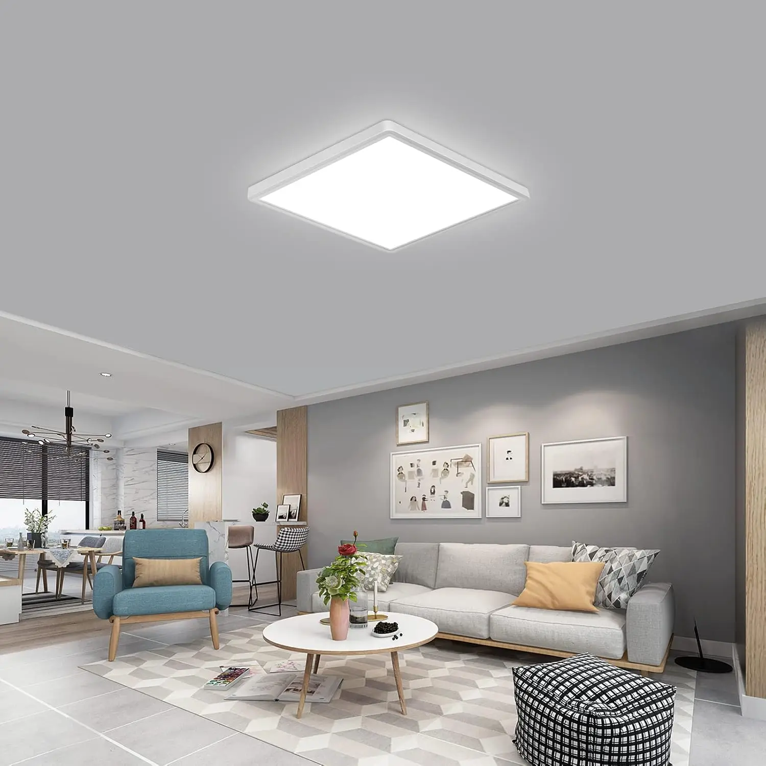 smart led ceiling lamp wood grain app voice control alexa/google remote control smart led ceiling lamp wood grain app voice control alexa/google remote control