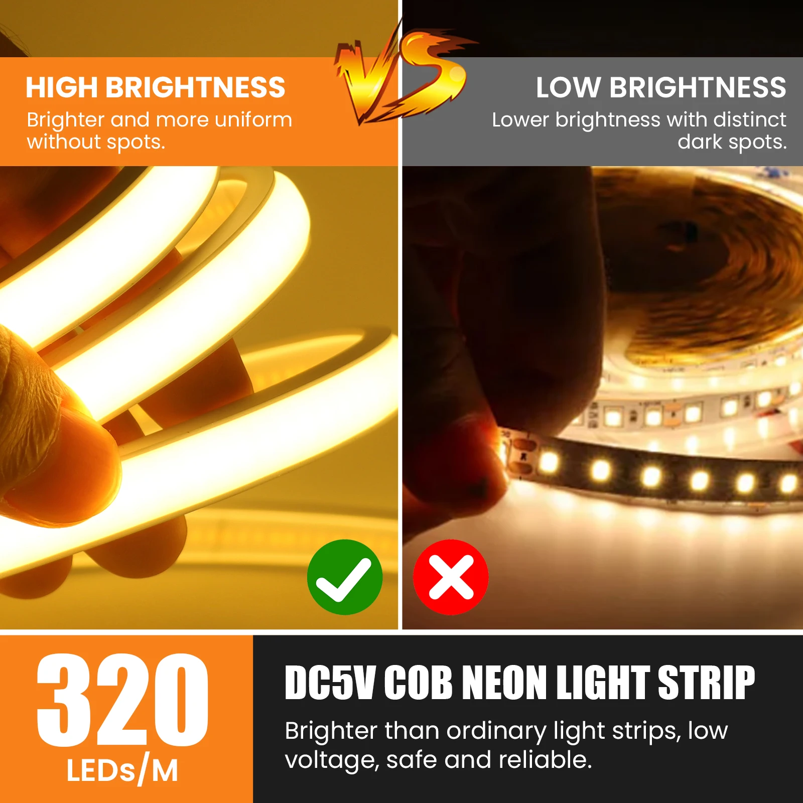 5v usb cob led strip with on off/touch dimmer/3keys 5v usb cob led strip with on off/touch dimmer/3keys