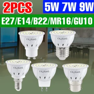 9w led high brightnes spotlight indoor e27