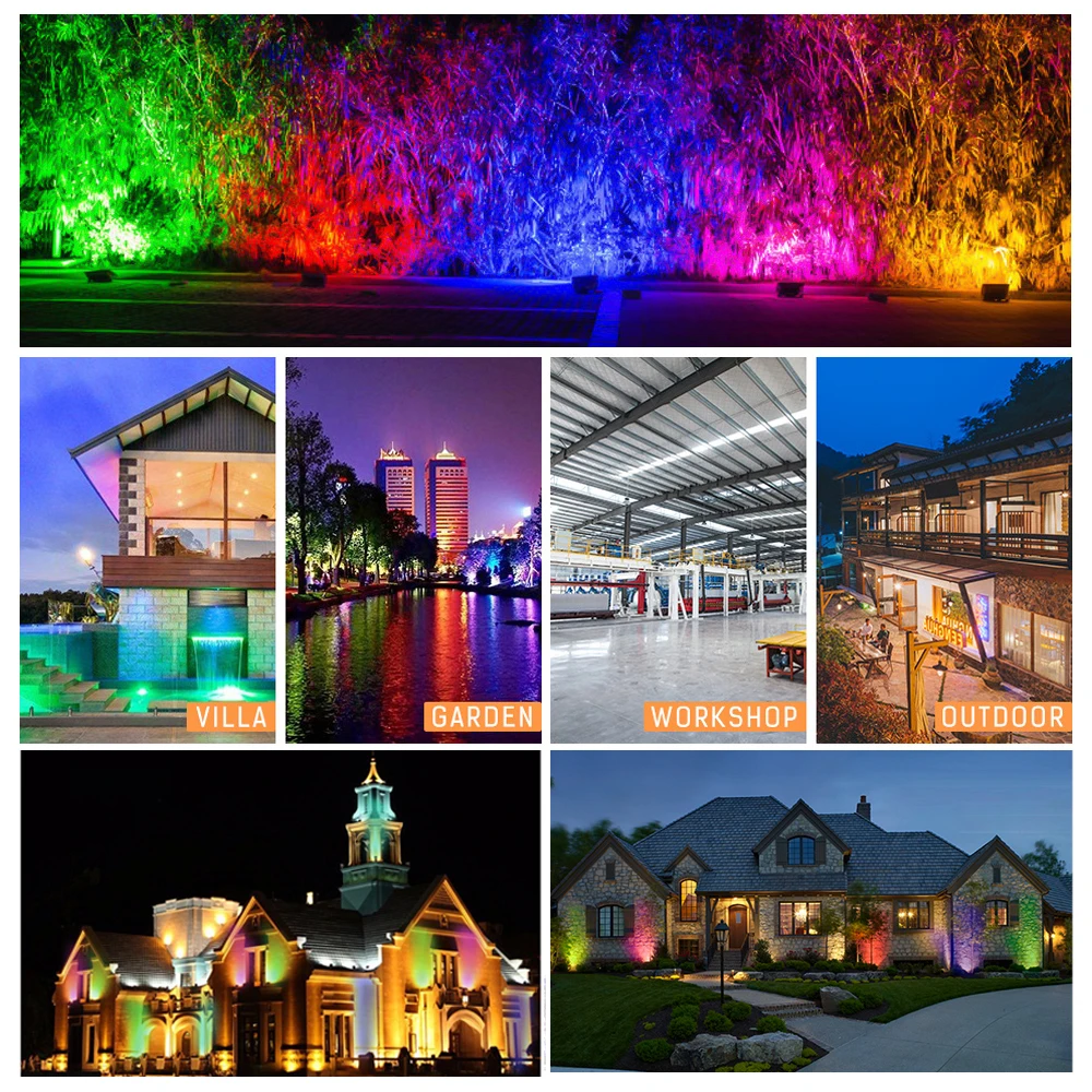 rgb flood light 100w 50w 30w 20w rgb reflector ip68 waterproof rgb flood light 100w 50w 30w 20w rgb reflector ip68 waterproof