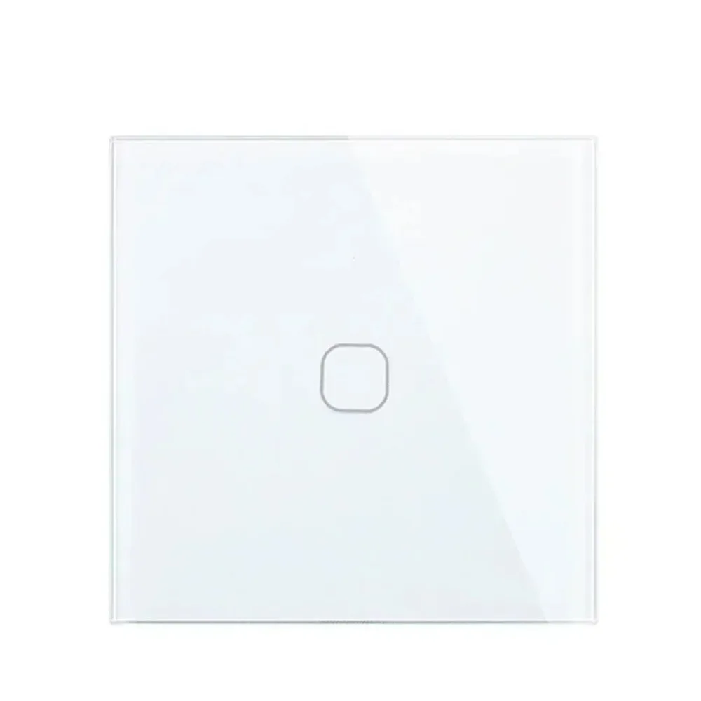 touch switch eu/uk standard white crystal glass panel touch switch eu/uk standard white crystal glass panel