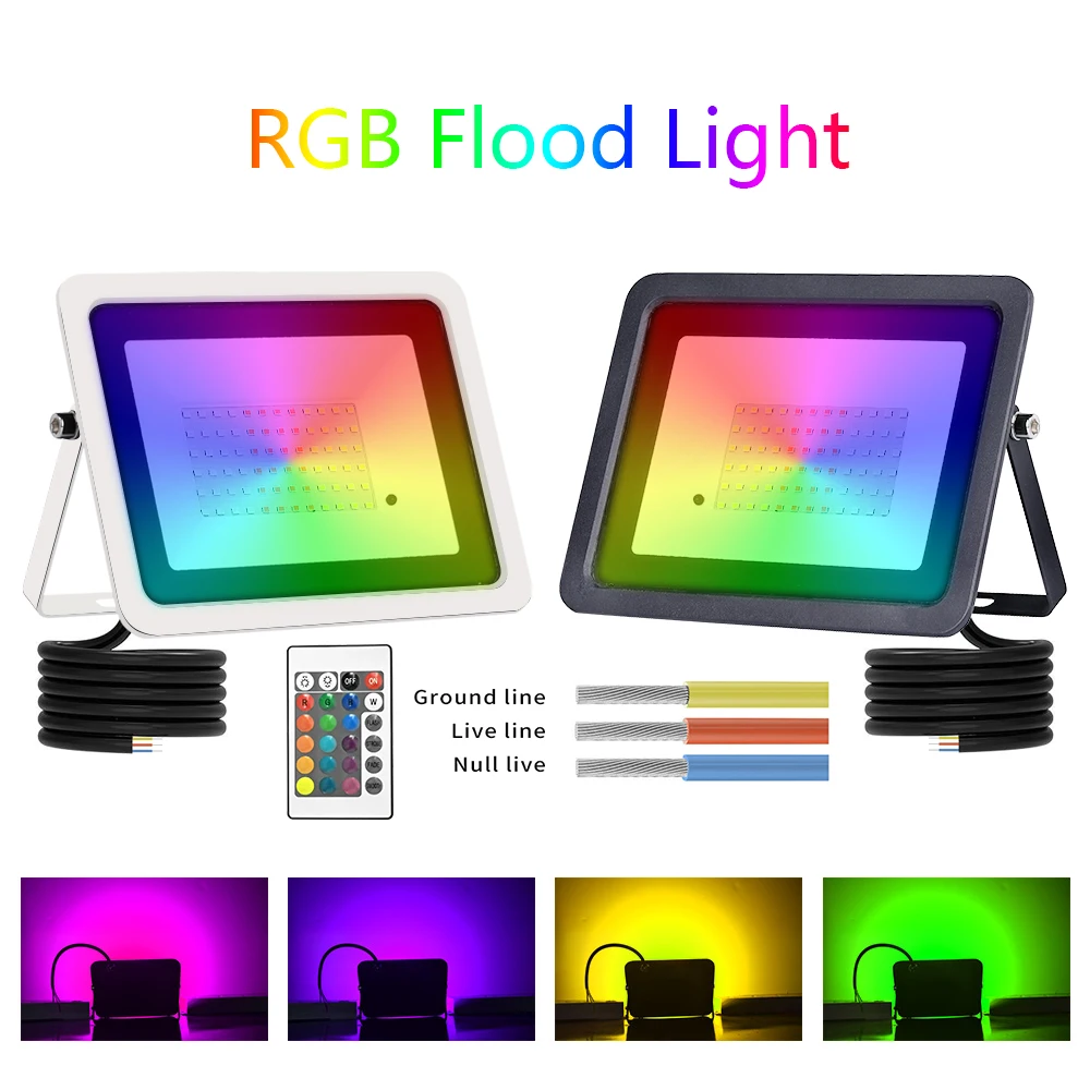 led rgb flood light 20w 30w 50w 100w ip68 outdoor floodlight led rgb flood light 20w 30w 50w 100w ip68 outdoor floodlight