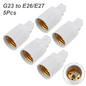 5pcs g24 g23 gu24 gu10 b22 to e26 e27 lamp base e26 e17 e12 to e14 lamp holder