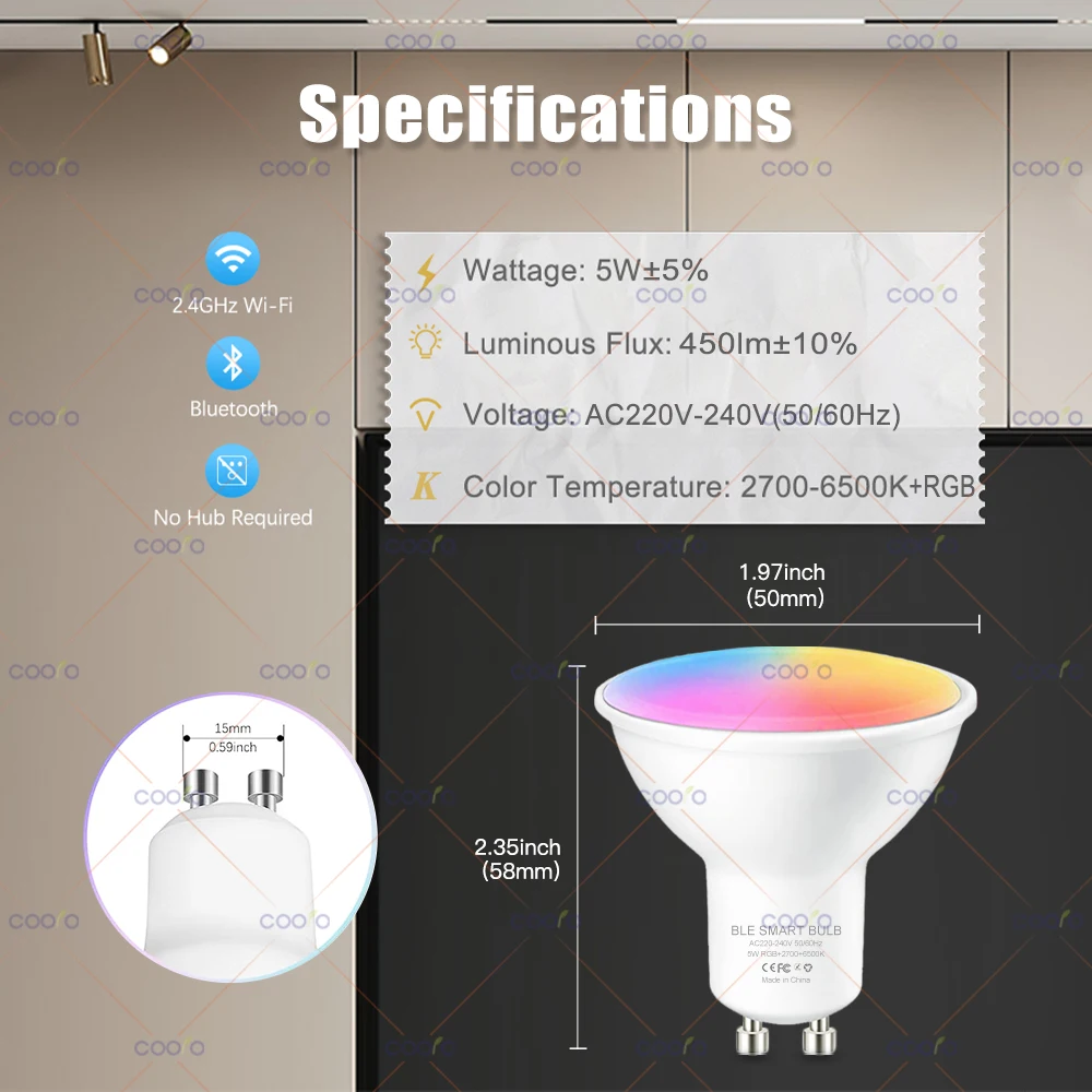 wifi gu10 smart led light bulb bluetooth gu10 dimmable lamps smart life wifi gu10 smart led light bulb bluetooth gu10 dimmable lamps smart life