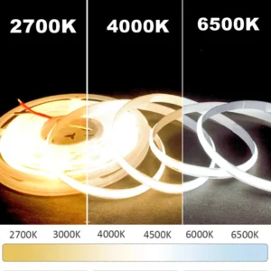 fcob cct led light strip 608 leds high density flexible fob cob 10mm