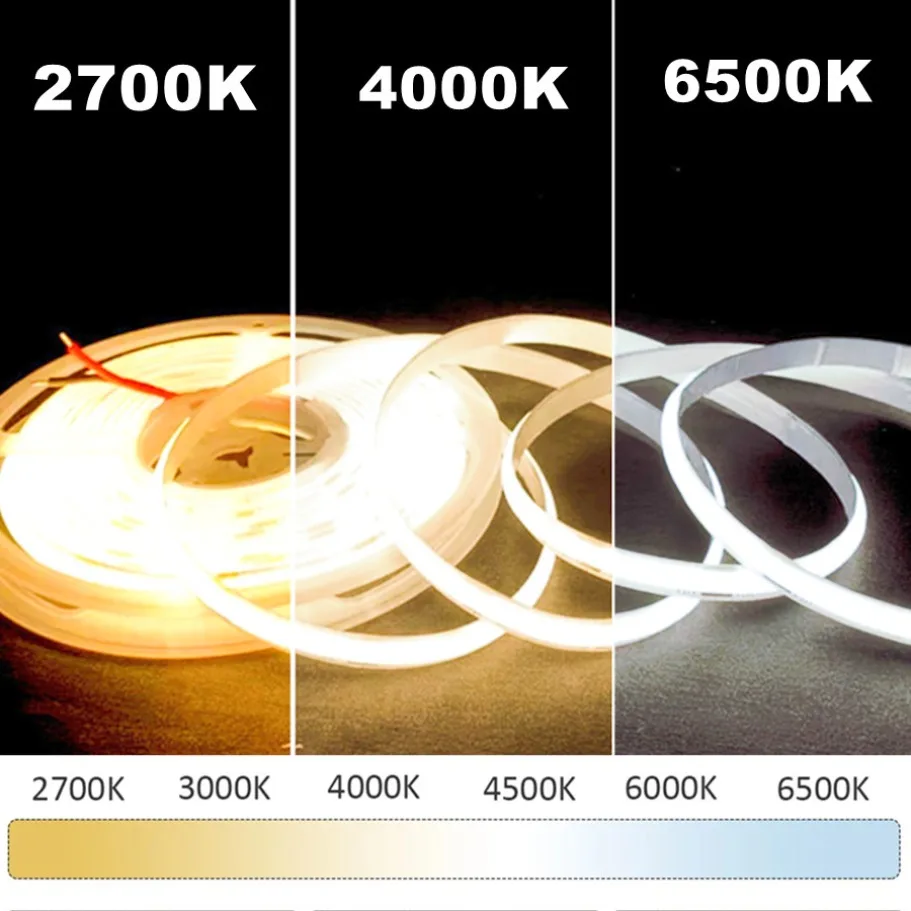 fcob cct led light strip 608 leds high density flexible fob cob 10mm fcob cct led light strip 608 leds high density flexible fob cob 10mm