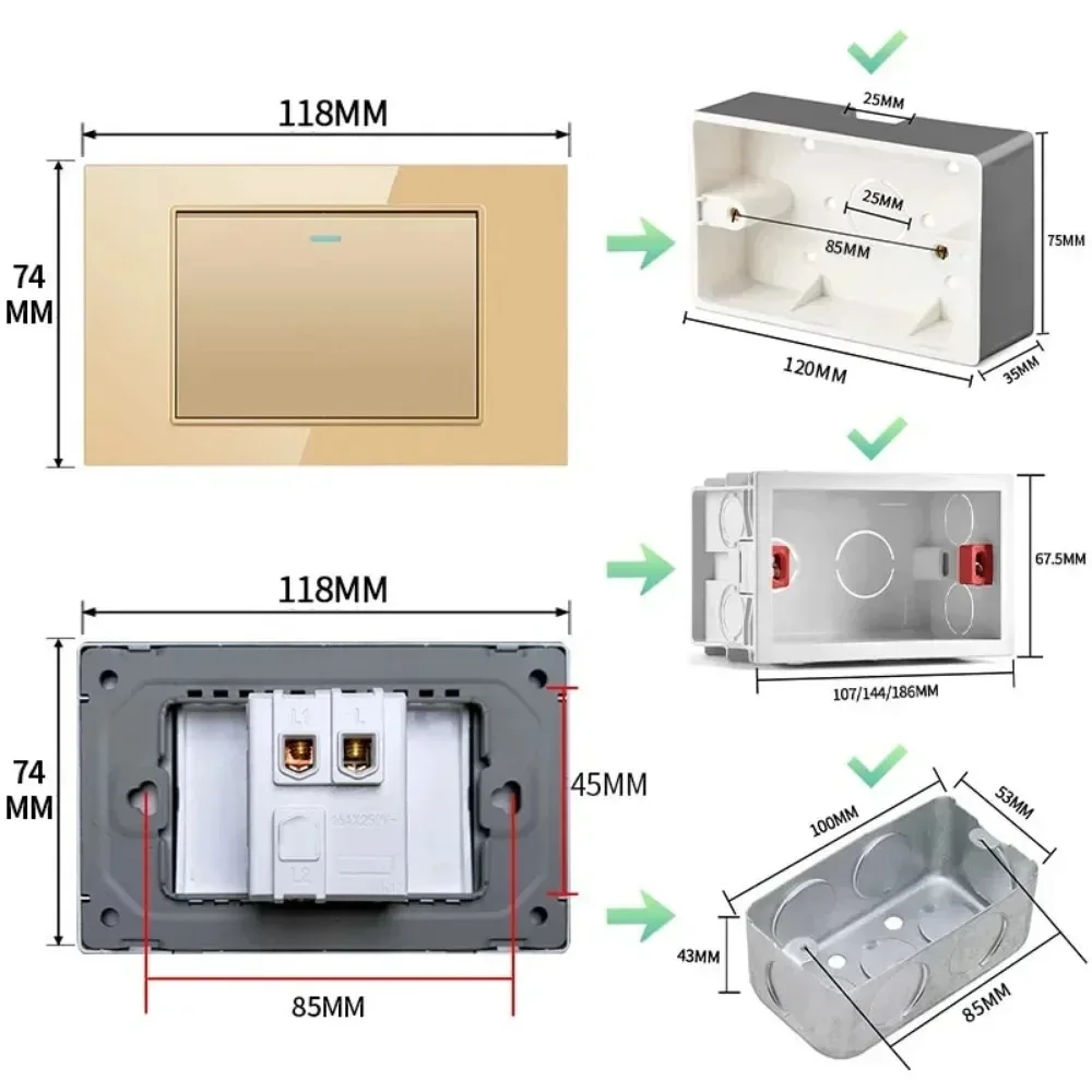 melery us mexico 4x2 light switch melery us mexico 4x2 light switch