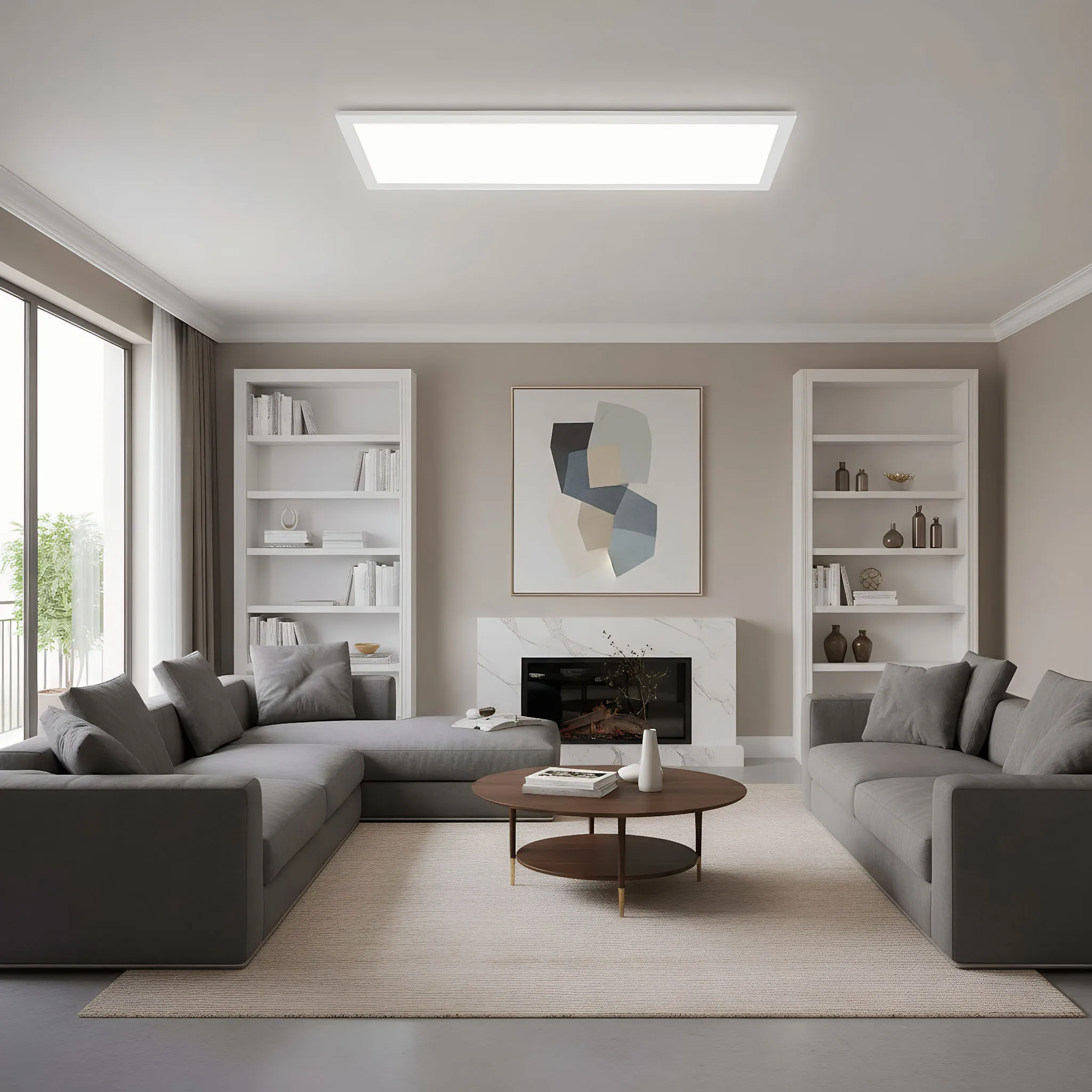 3x led panel ceiling light 58x20cm 24w 2400lm dimmable, remote control, 3000k 6500k 3x led panel ceiling light 58x20cm 24w 2400lm dimmable, remote control, 3000k 6500k