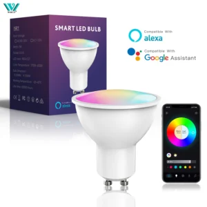 gu10 wifi/ble led light bulb rgb cwww spotlights led bulbs smart led lamp