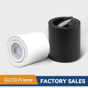 spotlight gu10 fitting round led surface mounted ceiling spot light