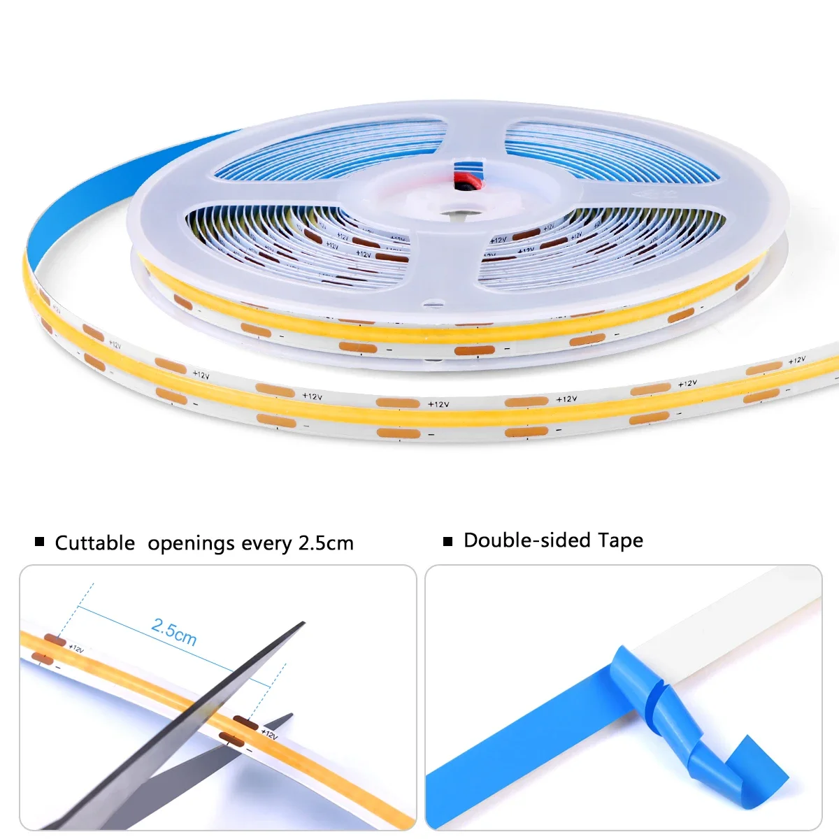 12v dupont interface plug cob strip light 320led/m 12v dupont interface plug cob strip light 320led/m