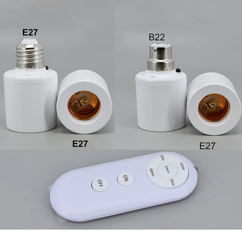 e27 or b22 remote control light bulb base socket e27 or b22 remote control light bulb base socket