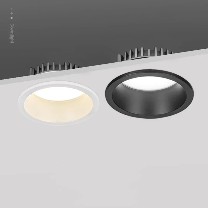 led down light anti glare tri color variable light 7w10w15w24w round ceiling background light led down light anti glare tri color variable light 7w10w15w24w round ceiling background light