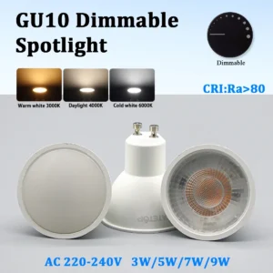 5pcs led gu10 bulb dimmable 50w halogen replacement, 120 38 degree ac220v spotlight