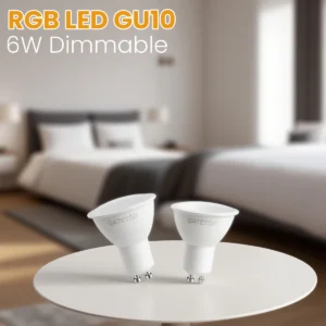 rgb colorful change gu10 led spotlight bulb 24key