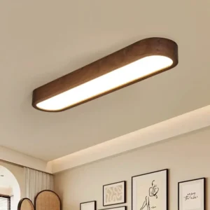 nordic led ceiling light 120cm wooden aisle corridor lamp for living dining room