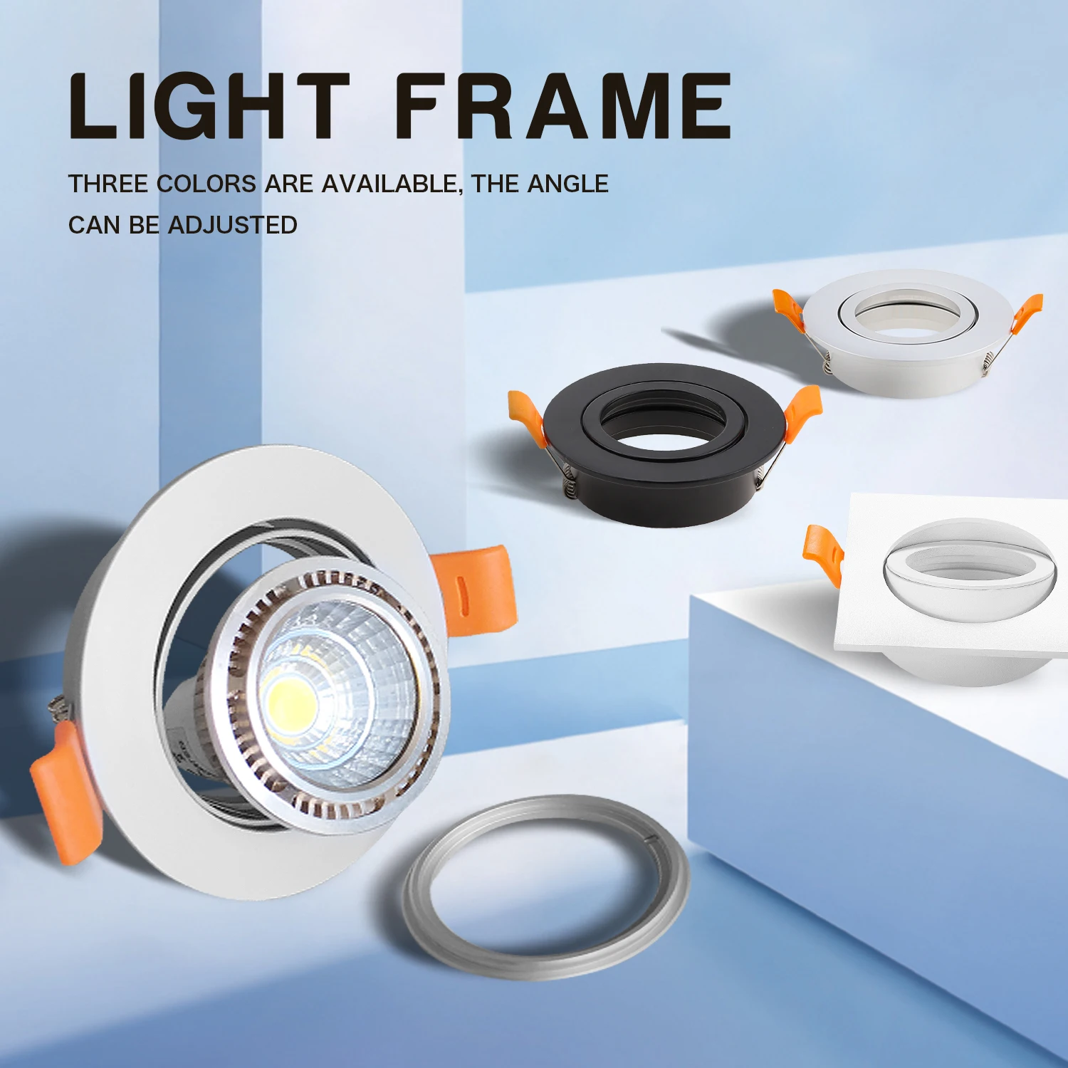 1/10pcs adjustable ceiling light frame holder for gu10 1/10pcs adjustable ceiling light frame holder for gu10