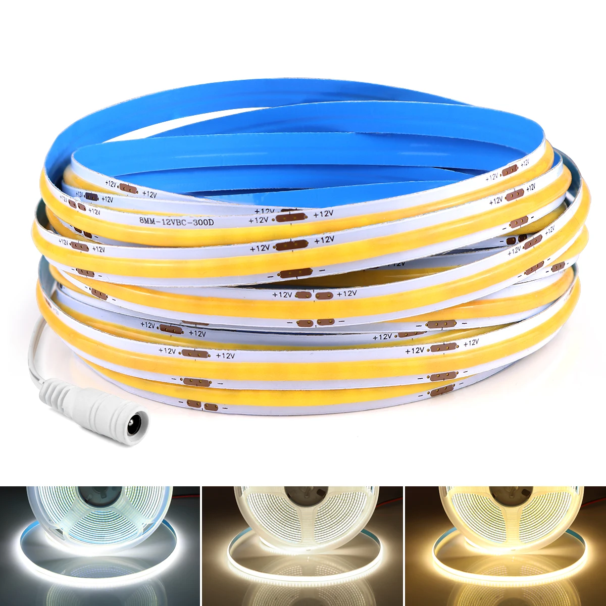 1m 10m cob led strip light 12v 24v 320leds/m high density flexible fob tape 1m 10m cob led strip light 12v 24v 320leds/m high density flexible fob tape